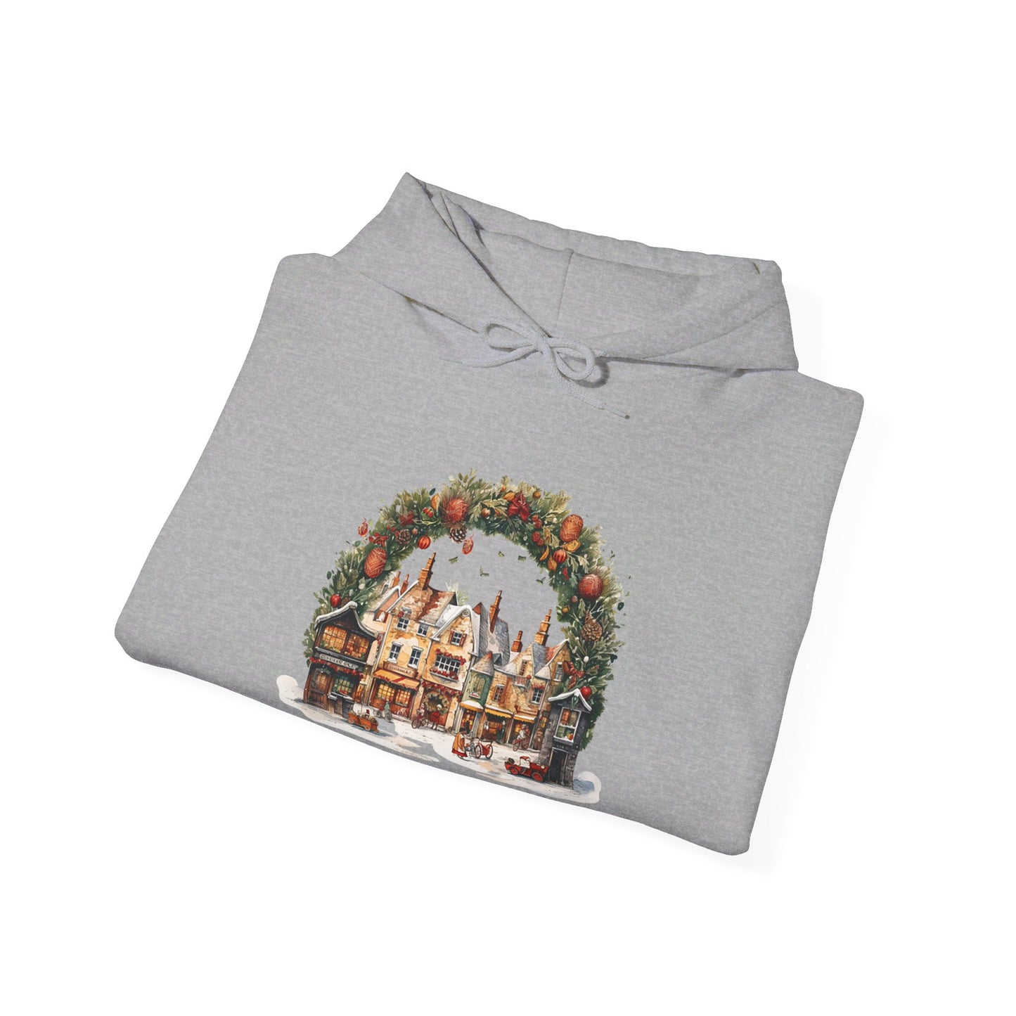 Snowy Village Bliss - Hooded Sweatshirt