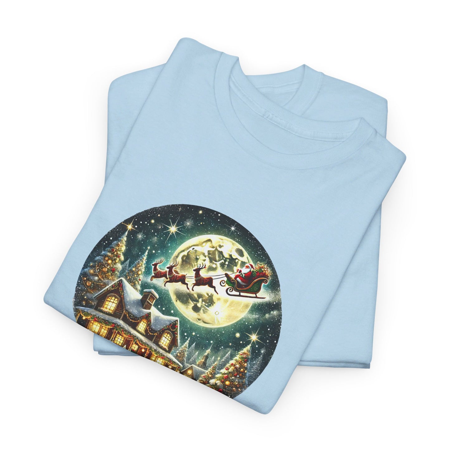 Festive Santa Christmas Village - T-Shirt