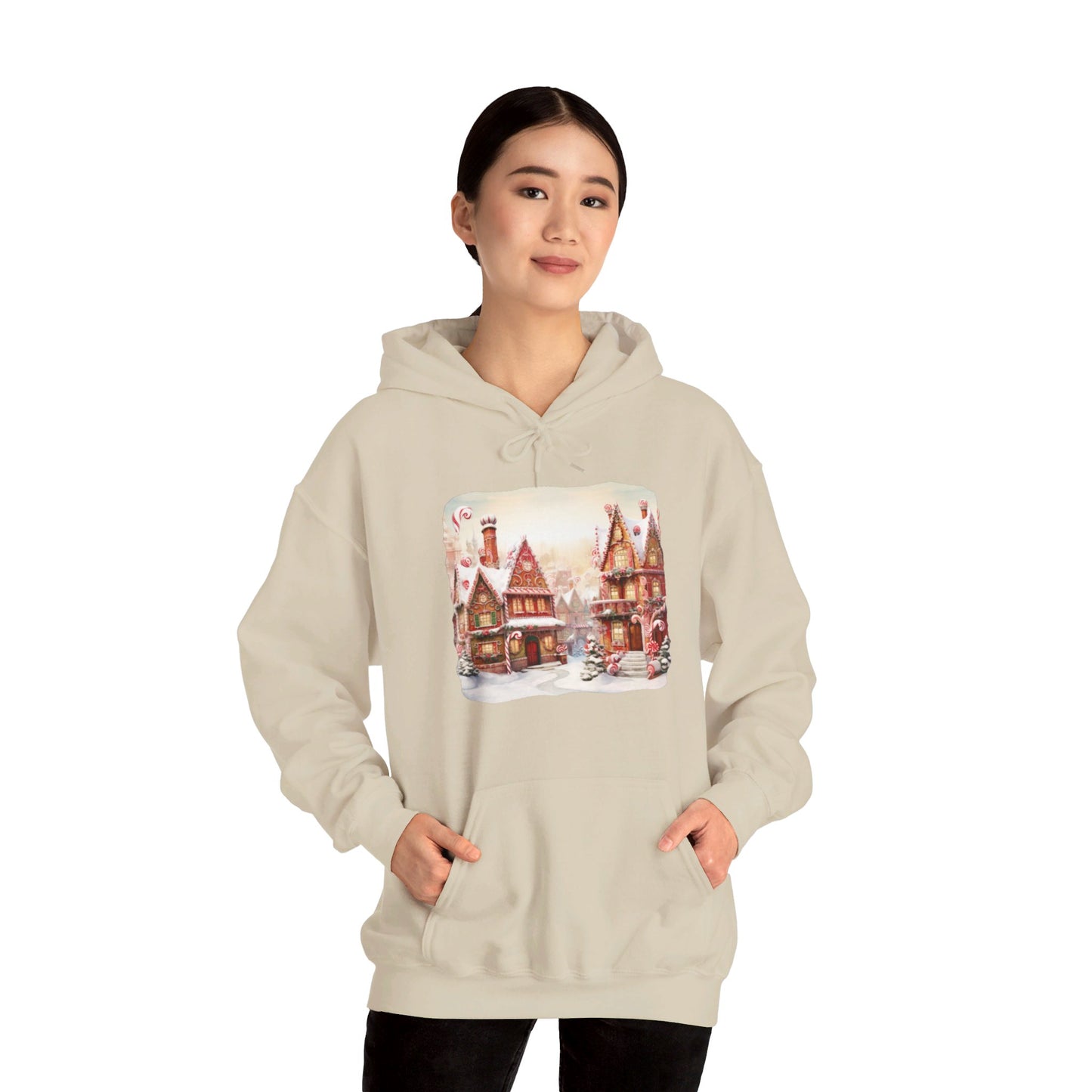 Snowy Christmas Village 11 - Hooded Sweatshirt