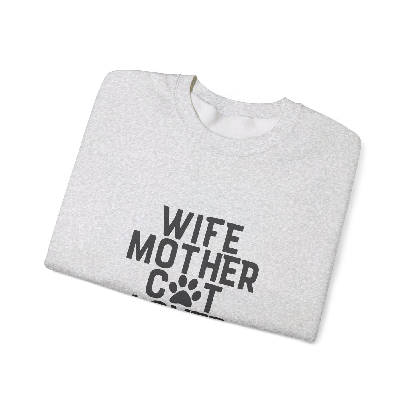 Wife Mother Cat Lover - Sweatshirt