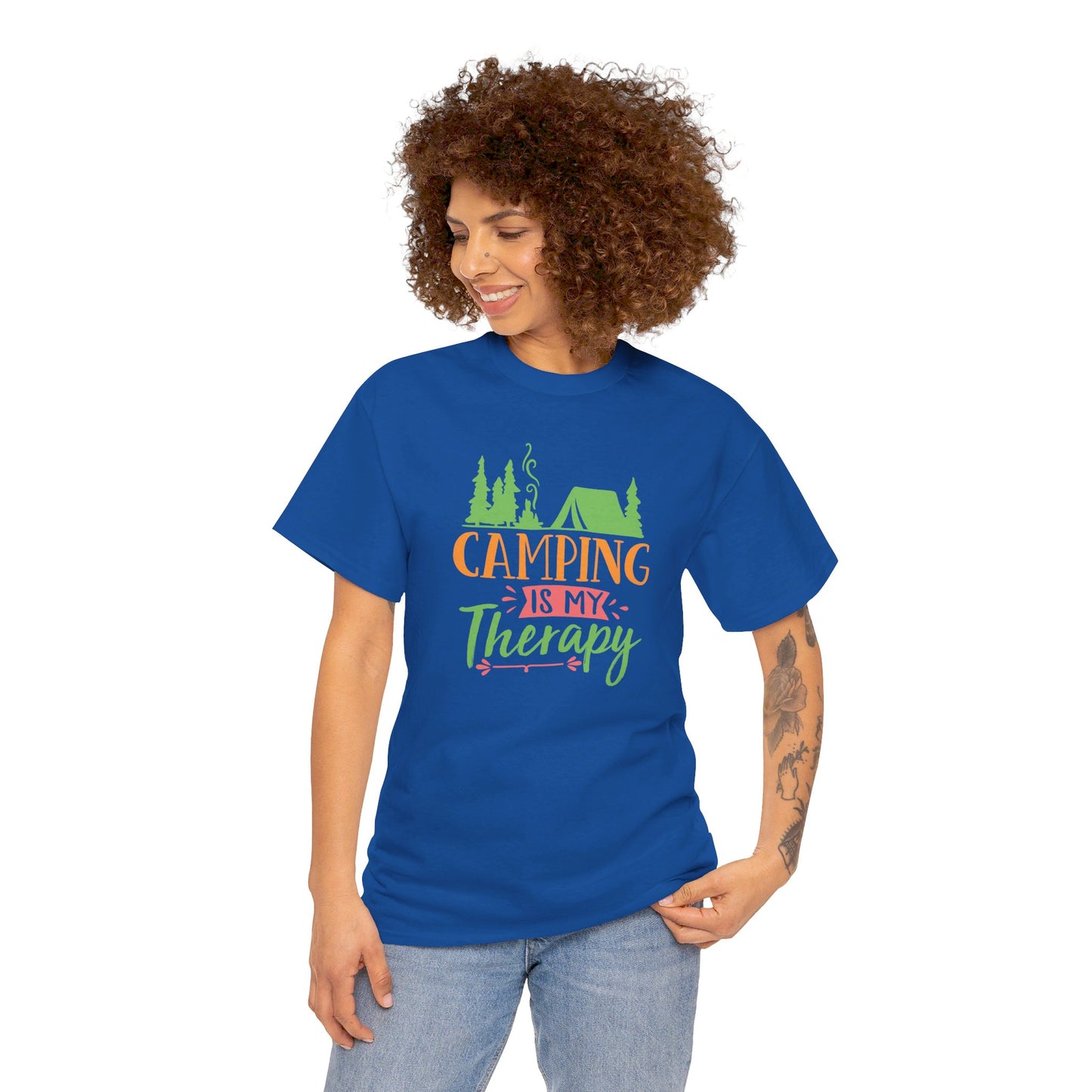 Camping Is My Therapy - T-Shirt