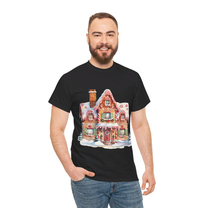 Christmas Snowy Village-14-T-Shirt