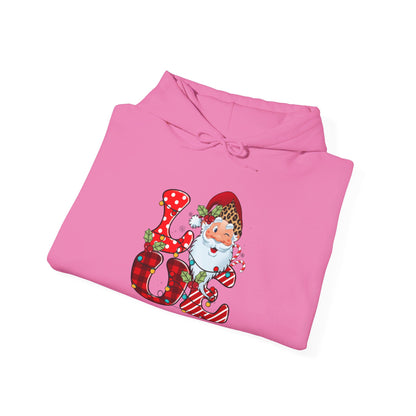 Festive Santa LOVE - Hooded Sweatshirt