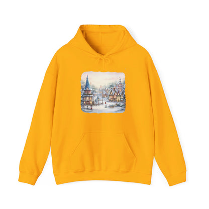 Snowy Christmas Village 2 - Hooded Sweatshirt