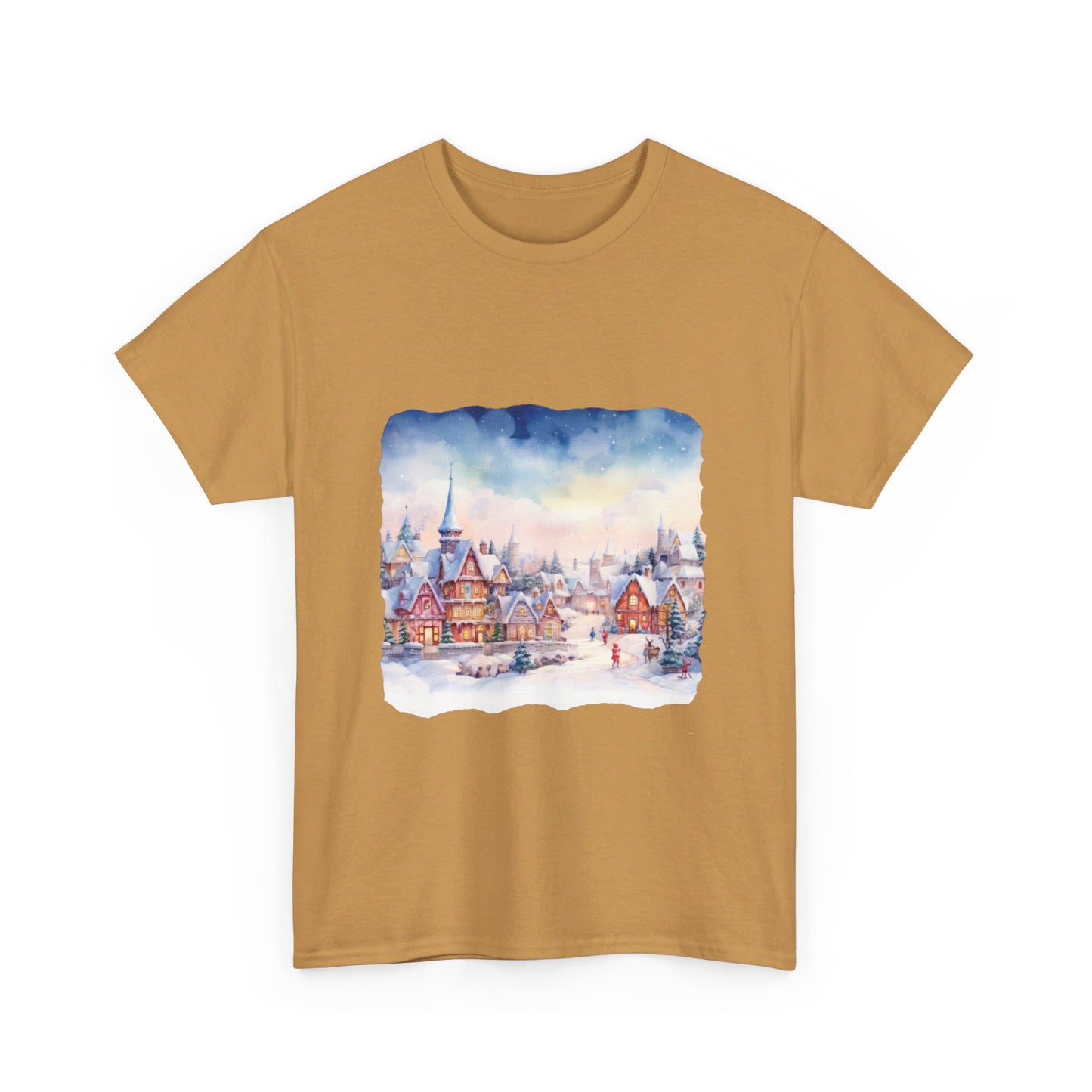 Snowy Christmas Village 7 - T-Shirt