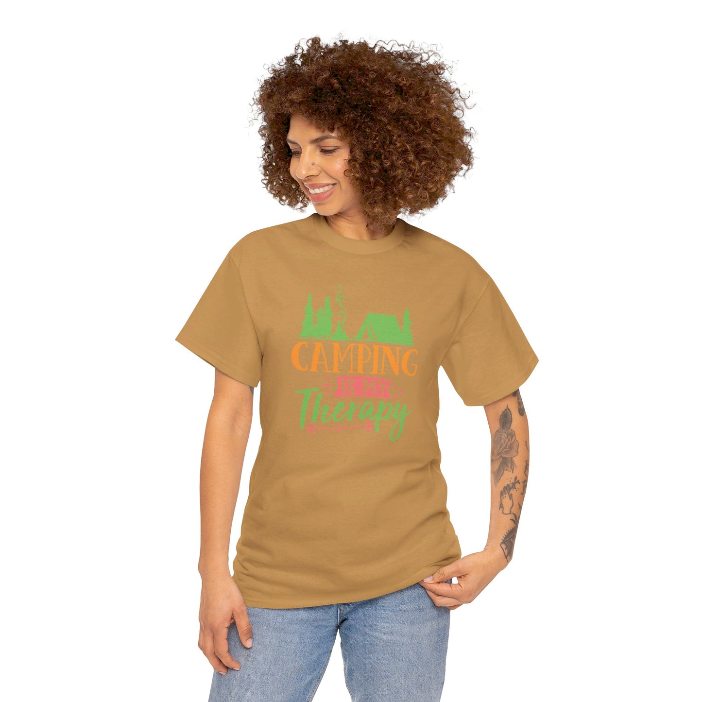 Camping Is My Therapy - T-Shirt