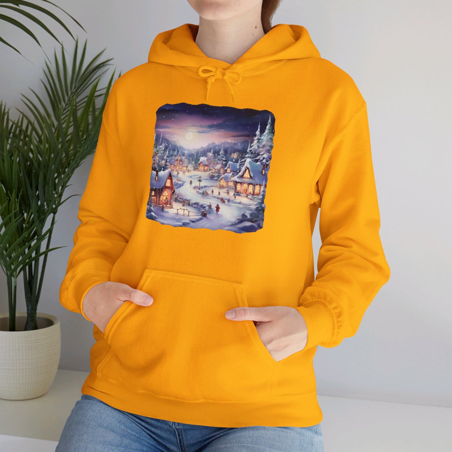 Snowy Christmas Village 3 - Hooded Sweatshirt