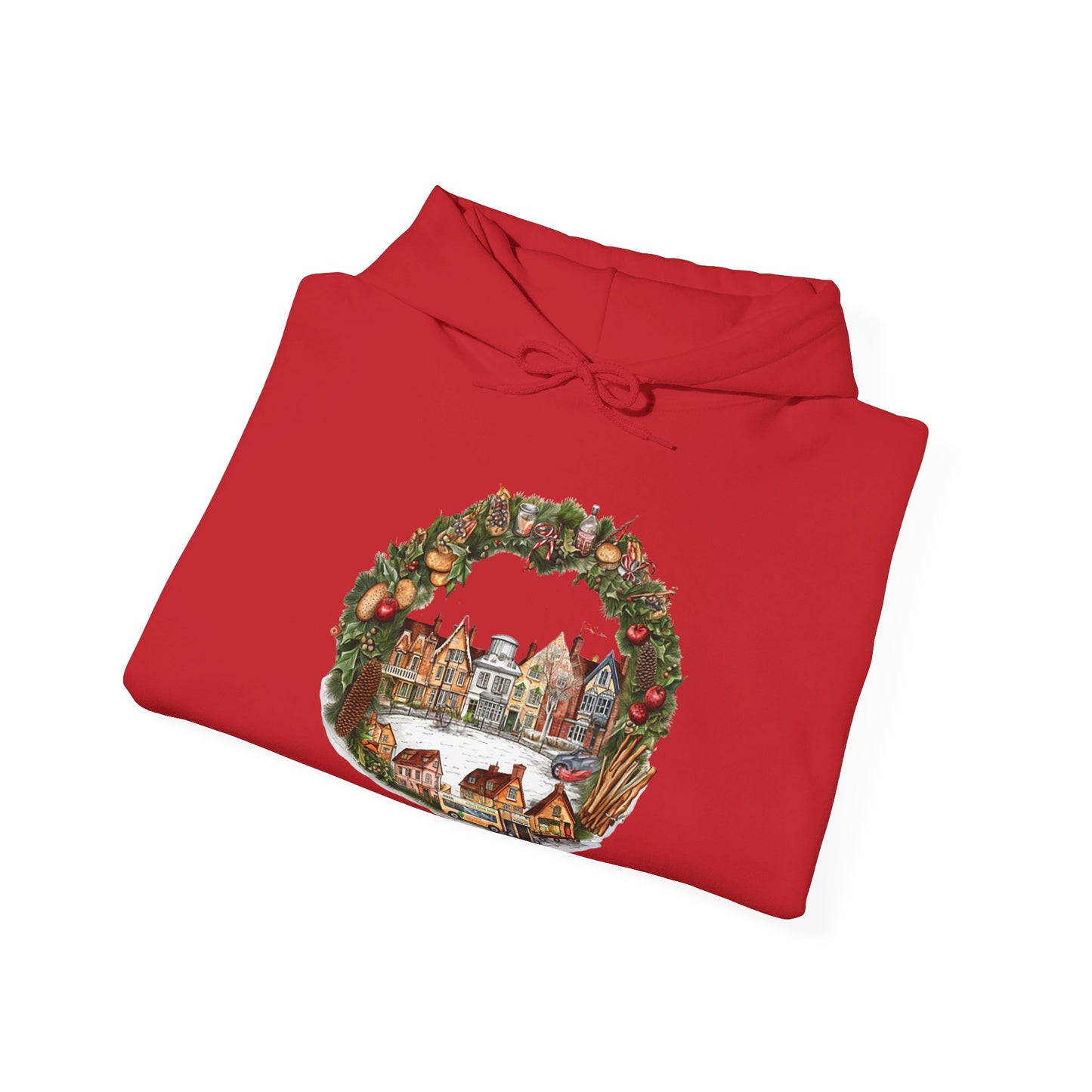 Whimsical Village Christmas - Hooded Sweatshirt