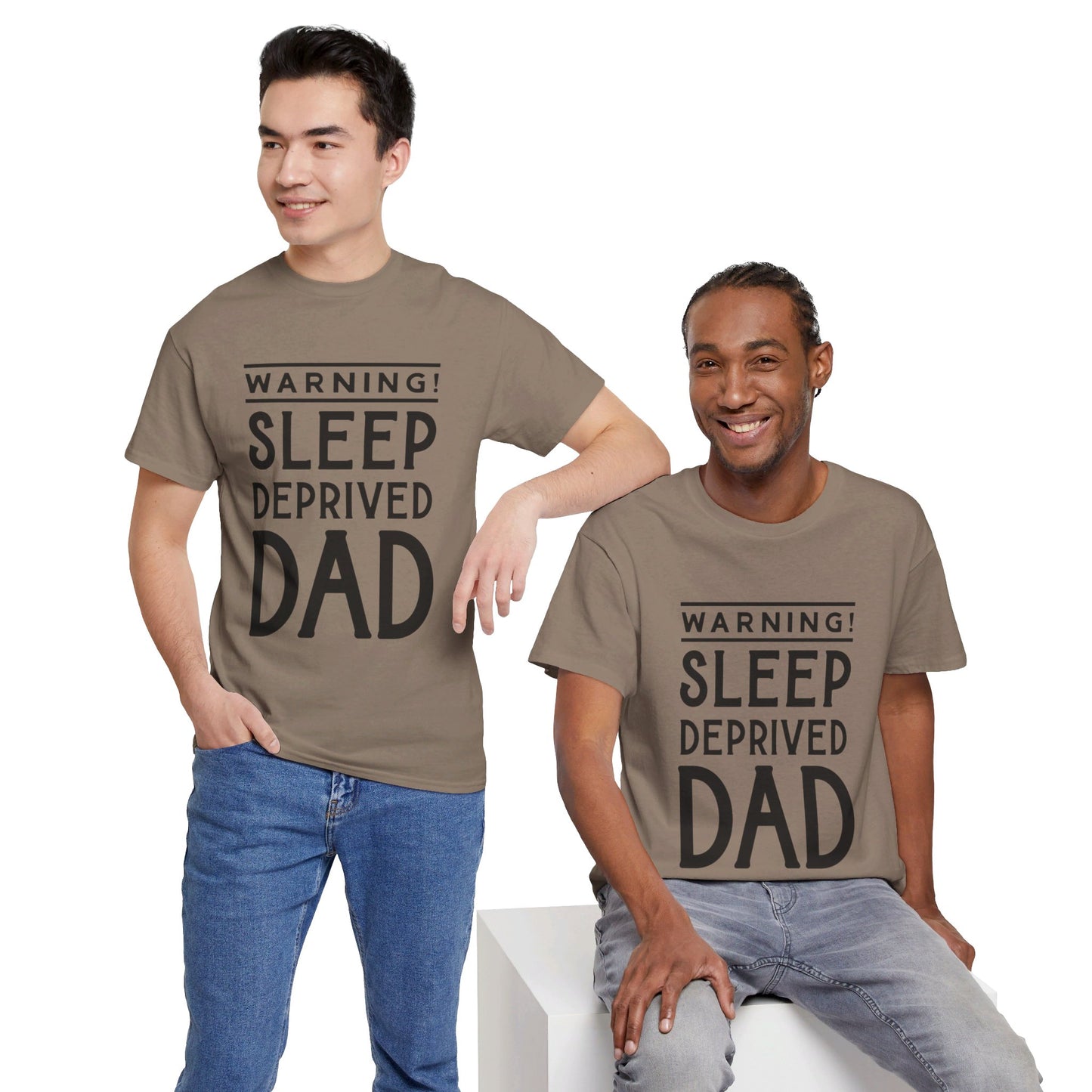 Warning Sleep Deprived Dad - T-Shirt