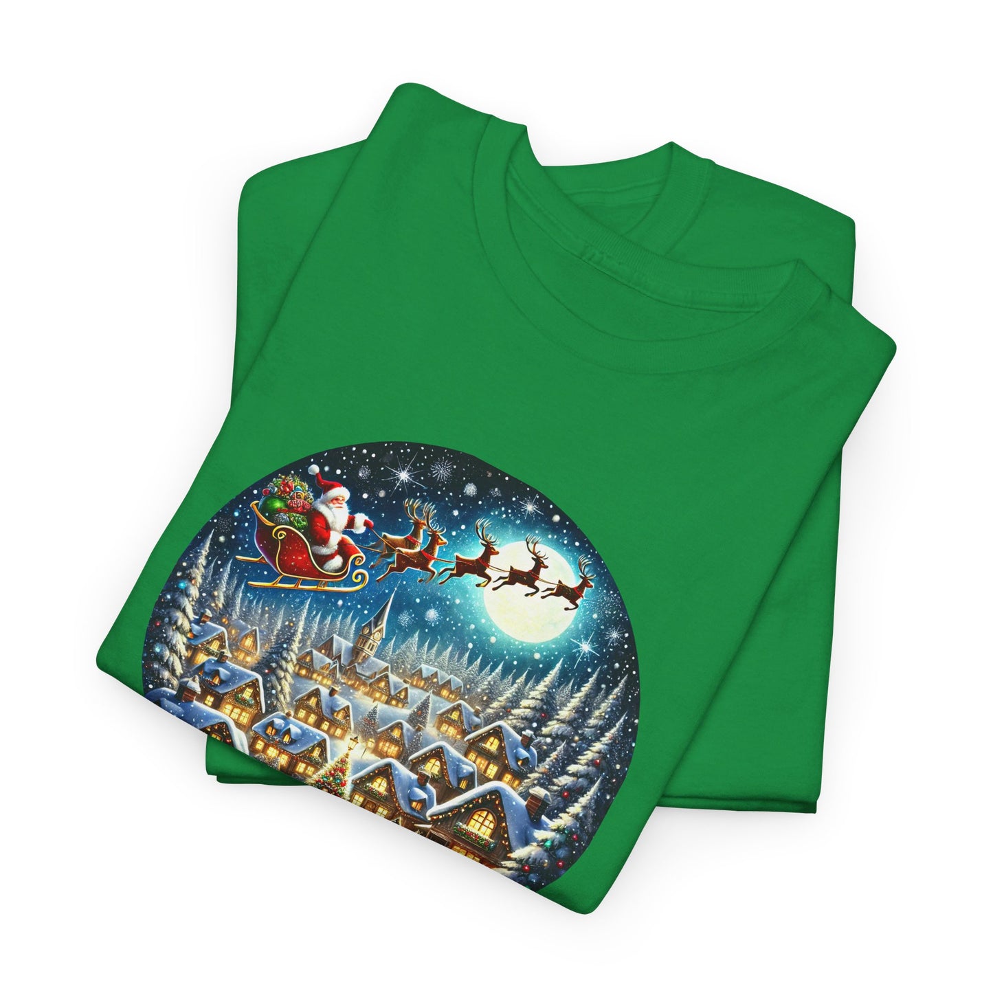 Santa's Snowy Flight - T-Shirt