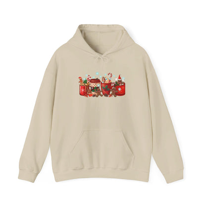 Christmas Cocoa & Gingerbread Delight - Hooded Sweatshirt