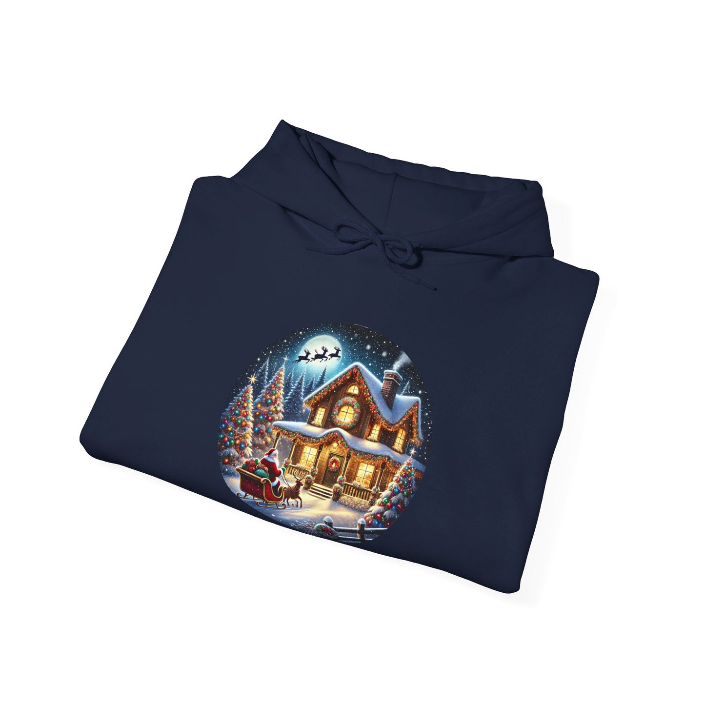 Santa's Joyful Ride - Hooded Sweatshirt