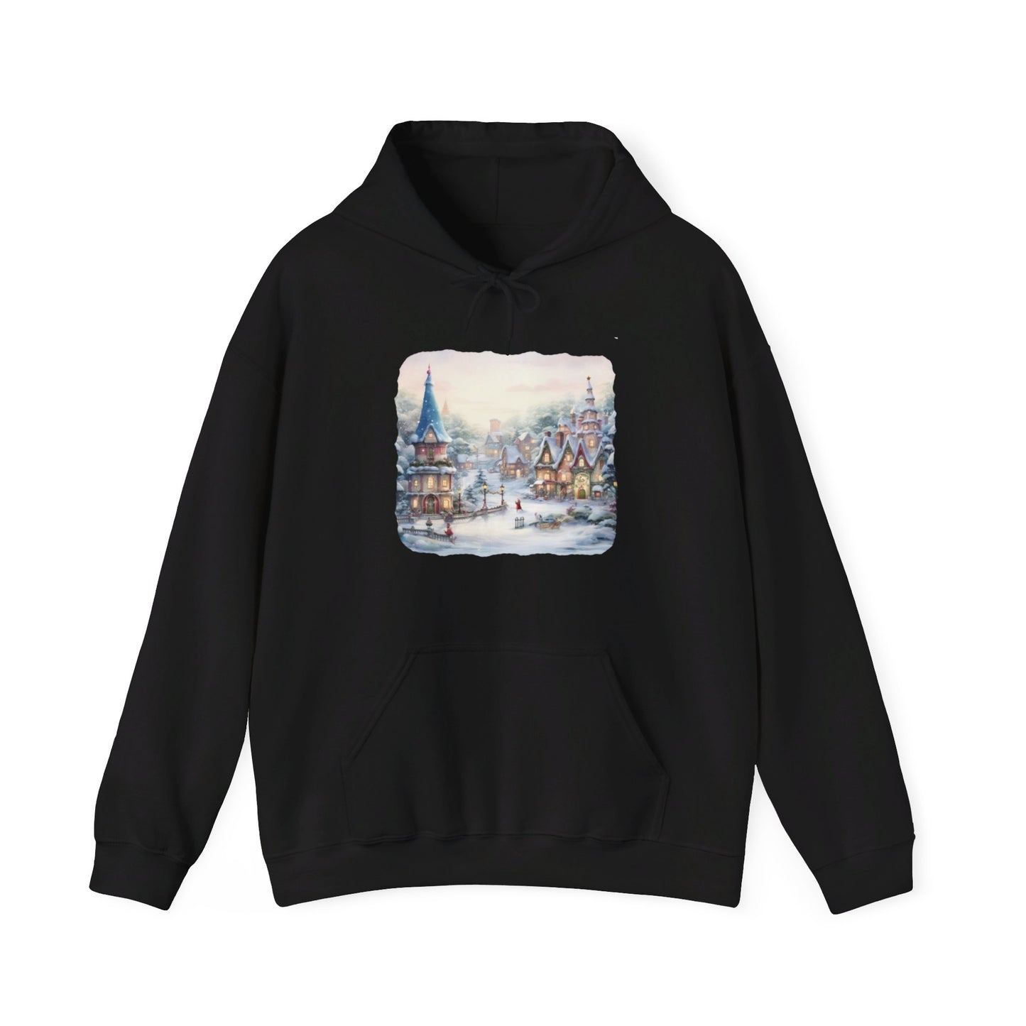 Snowy Christmas Village 2 - Hooded Sweatshirt