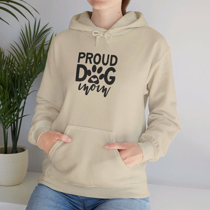 Proud Dog Mom, Pawsome Love Forever - Hooded Sweatshirt