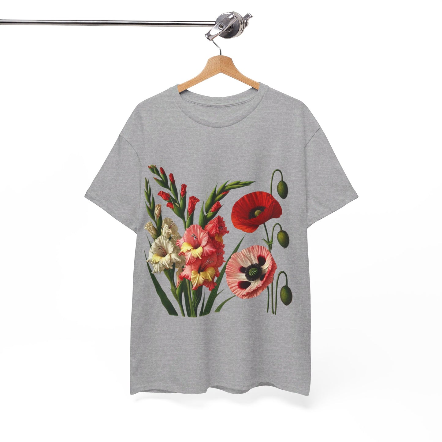 August Flowers - Birth Month - T-Shirt