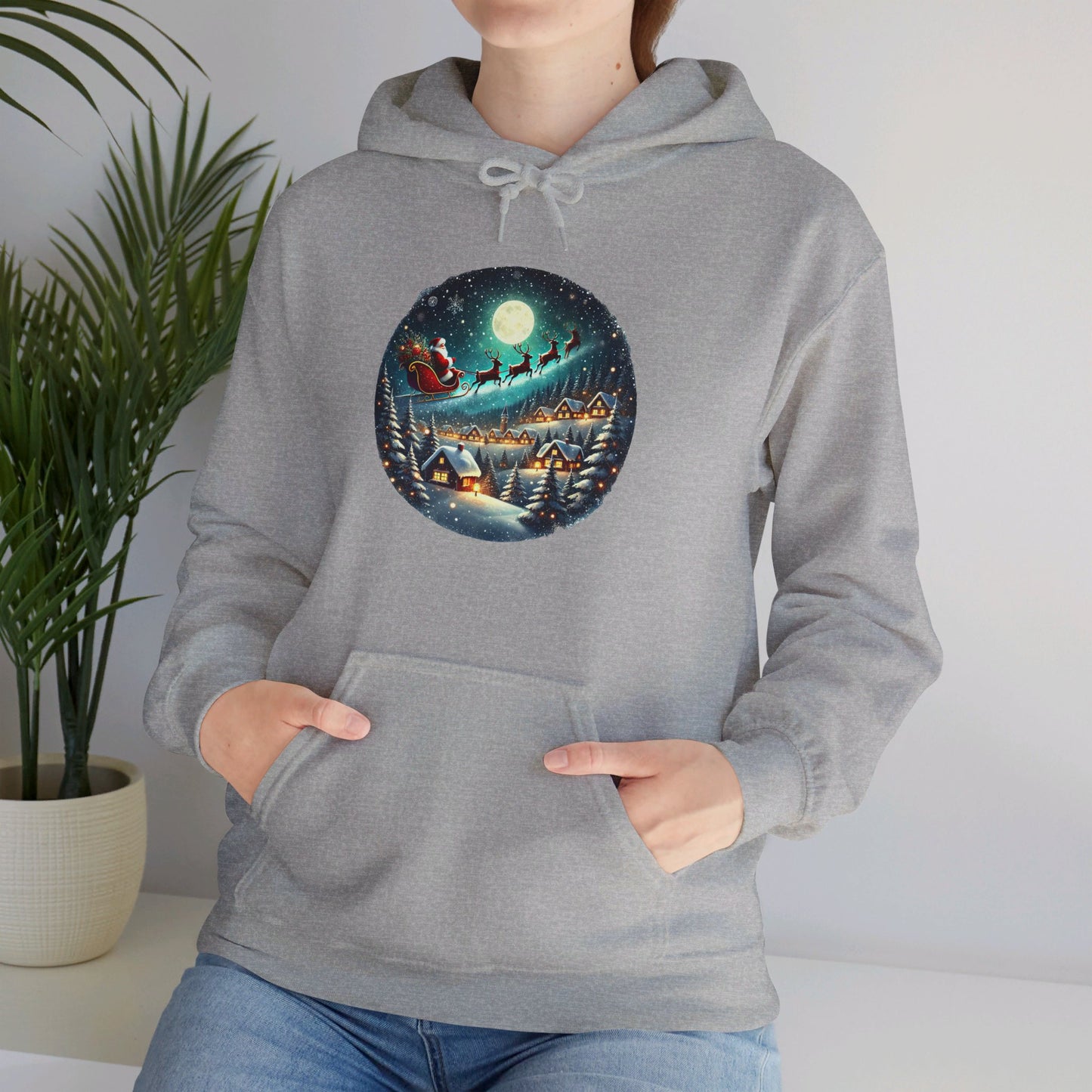 Moonlit Santa Ride - Hooded Sweatshirt