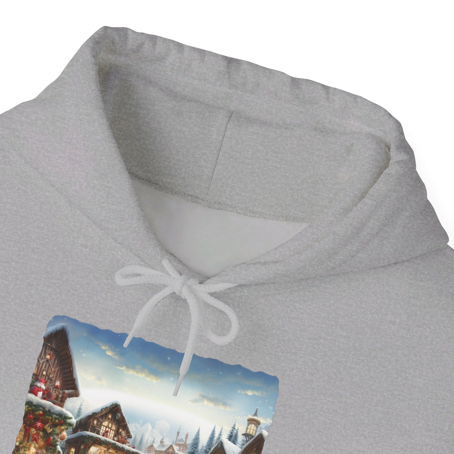 Snowy Christmas Village North Pole - Hooded Sweatshirt