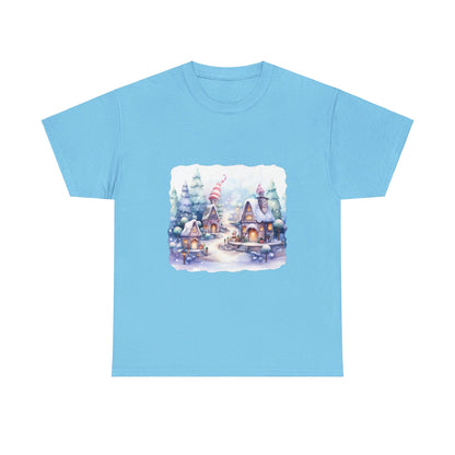 Snowy Christmas Village 4 - T-Shirt