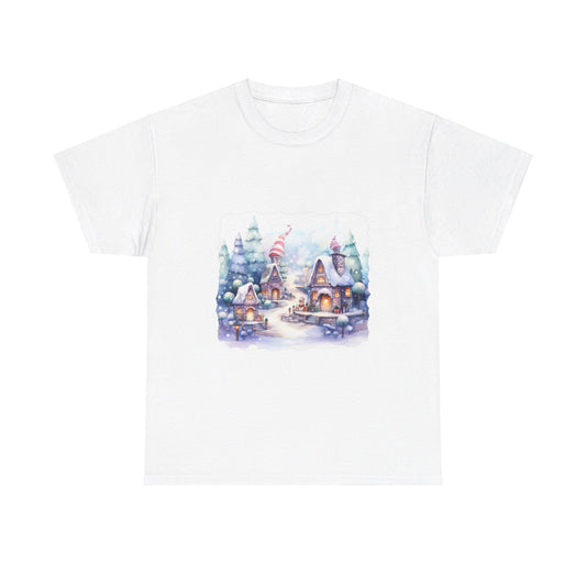 Snowy Christmas Village 4 - T-Shirt