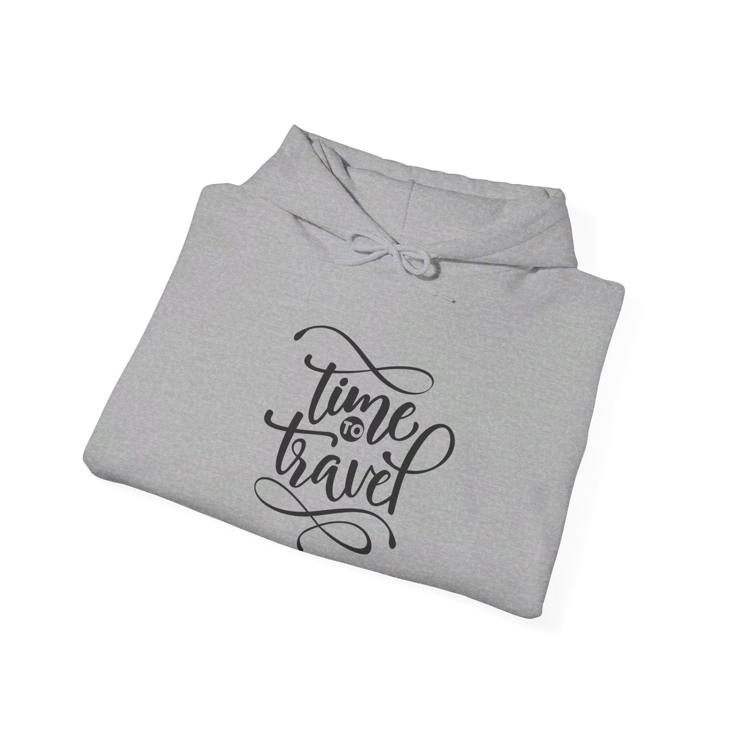 Adventure Awaits, Time to Travel Now - Hooded Sweatshirt