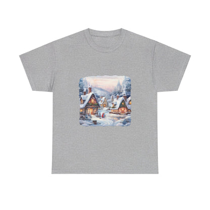 Snowy Christmas Village 6 - T-Shirt