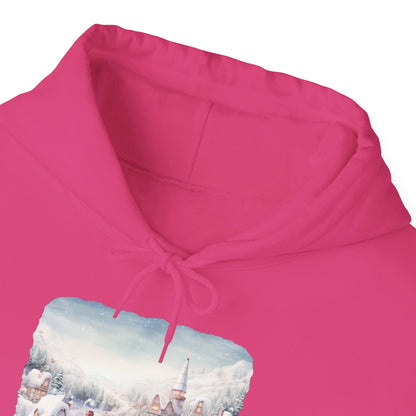 Snowy Christmas Village - Hooded Sweatshirt