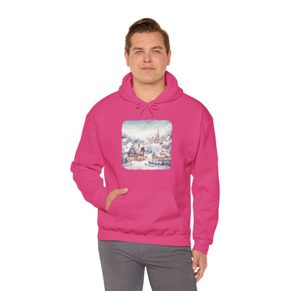 Snowy Christmas Village - Hooded Sweatshirt