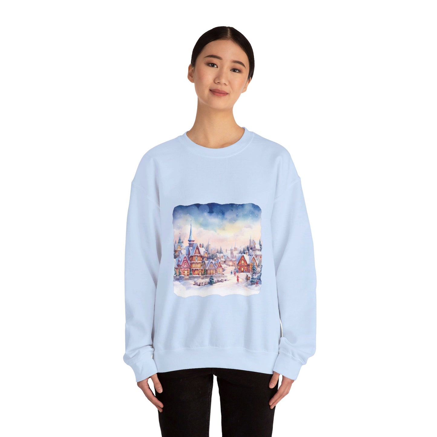 Snowy Christmas Village 7 - Sweatshirt