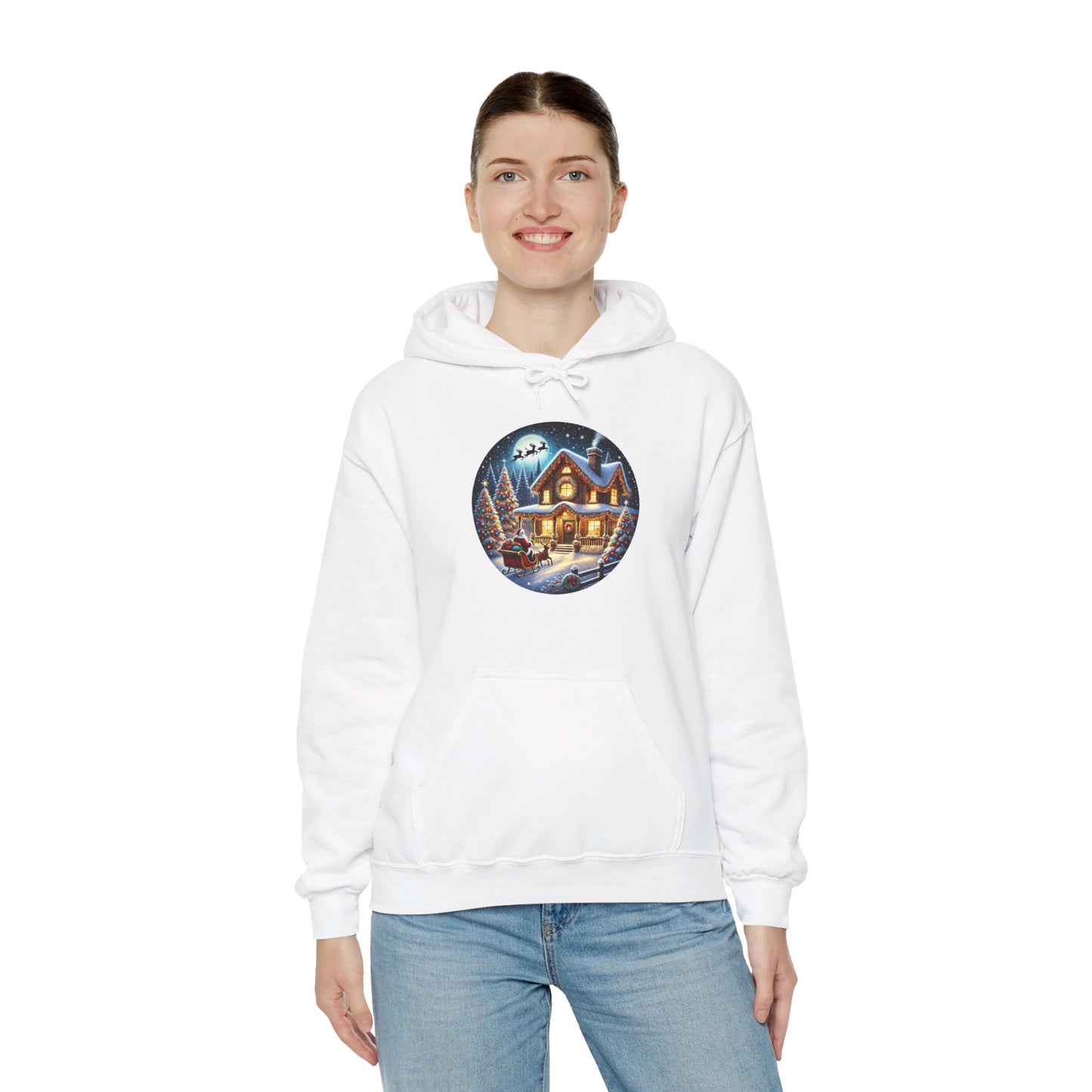 Santa's Joyful Ride - Hooded Sweatshirt