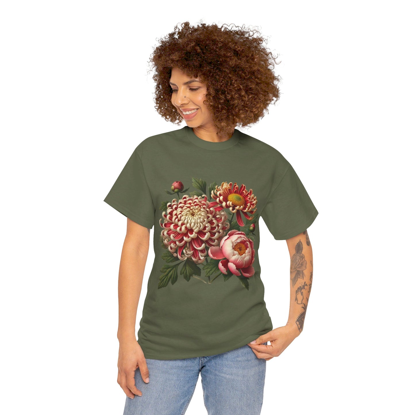 November Flowers - Birth Month - T-Shirt