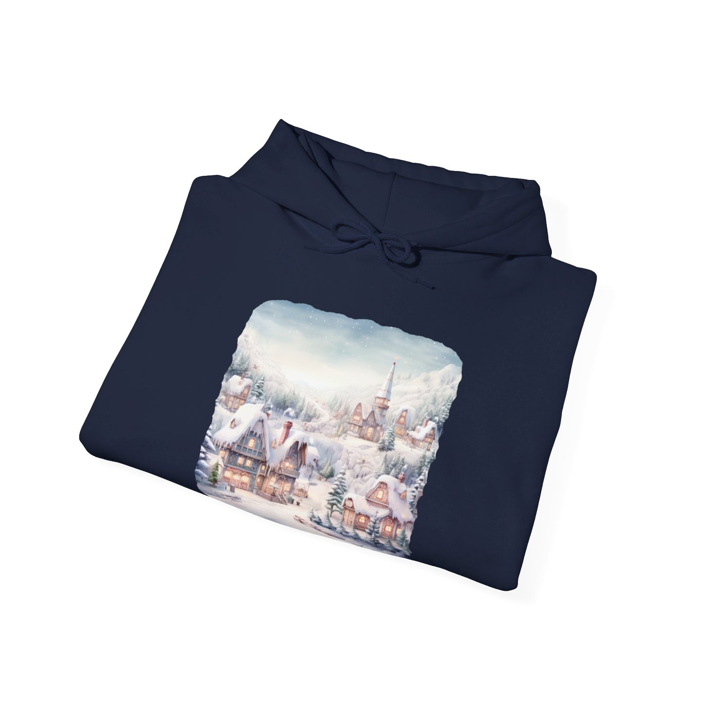 Snowy Christmas Village - Hooded Sweatshirt