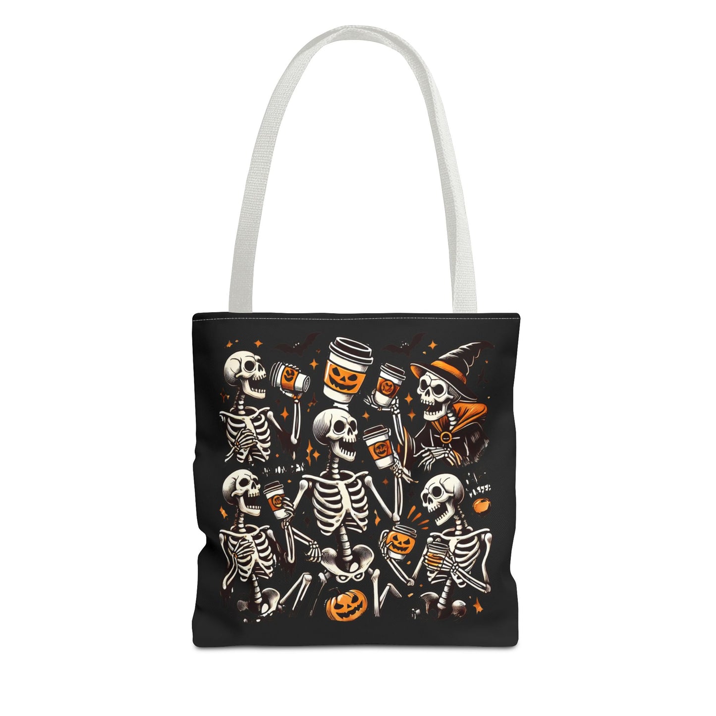 Skeleton drinking coffee - Tote Bag