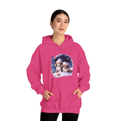 Snowy Christmas Dogs - Hooded Sweatshirt