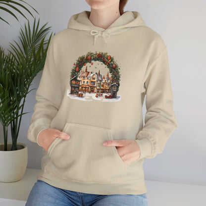 Snowy Village Bliss - Hooded Sweatshirt