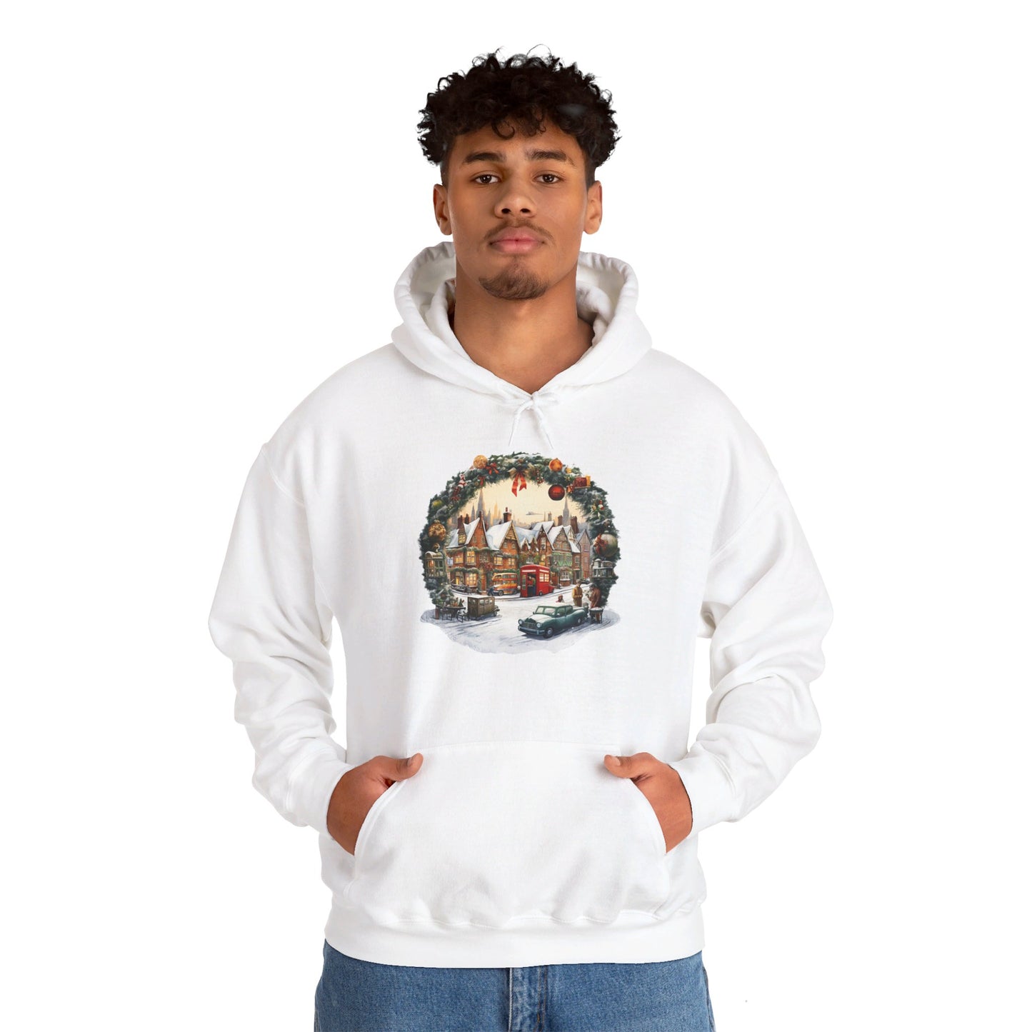 Village Holiday Spirit - Hooded Sweatshirt