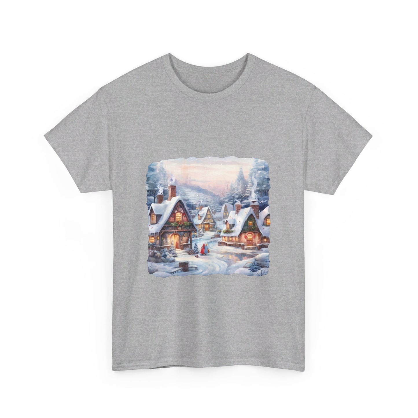 Snowy Christmas Village 6 - T-Shirt