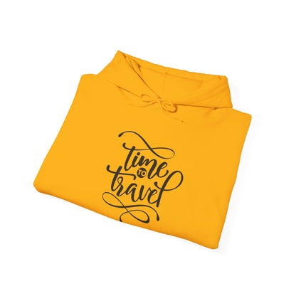 Adventure Awaits, Time to Travel Now - Hooded Sweatshirt