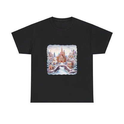 Snowy Christmas Village 10 - T-Shirt