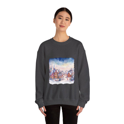 Snowy Christmas Village 7 - Sweatshirt