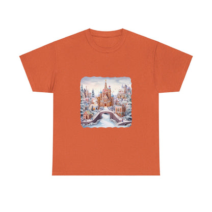 Snowy Christmas Village 10 - T-Shirt