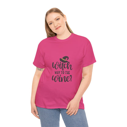 Witch way to the wine-T-Shirt