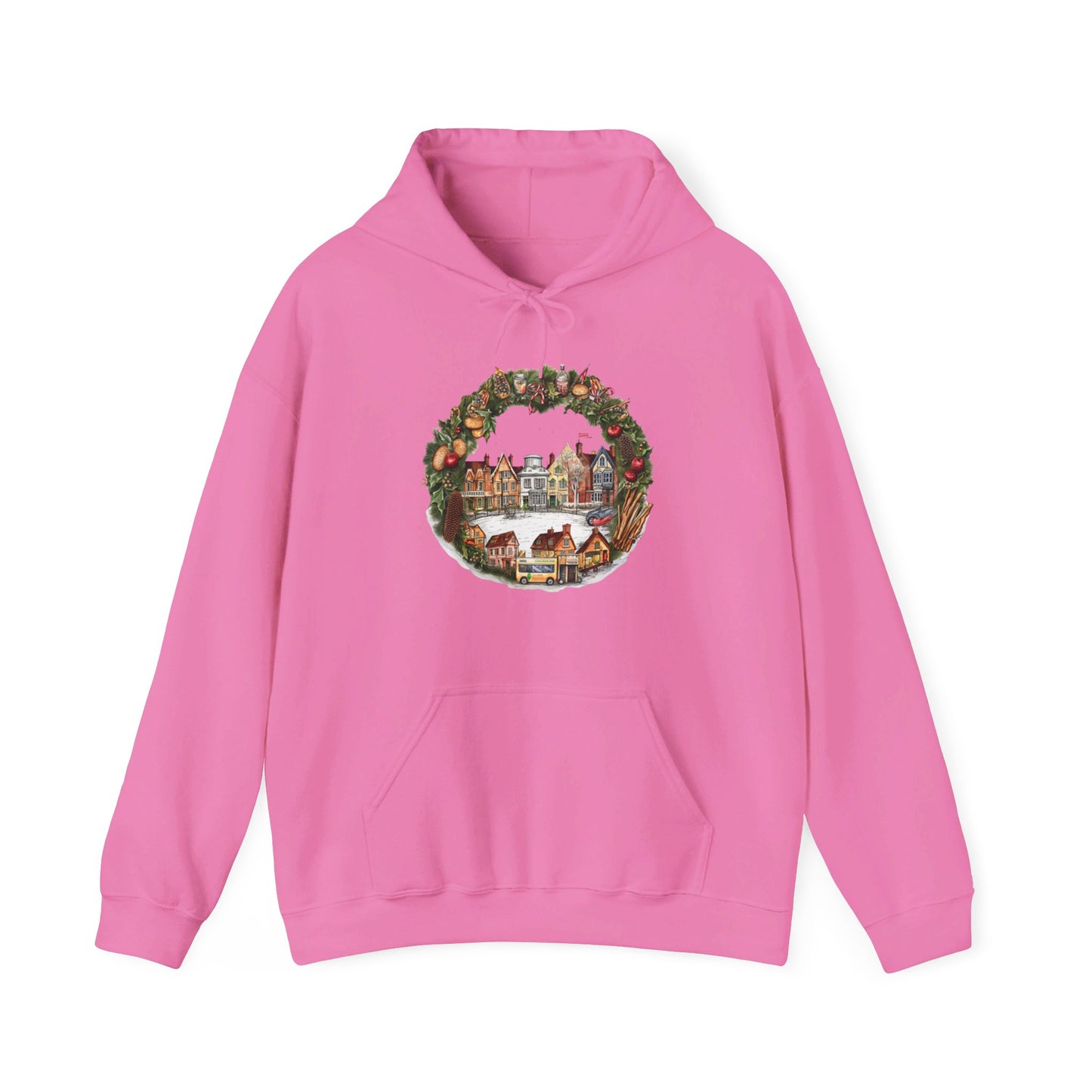 Whimsical Village Christmas - Hooded Sweatshirt