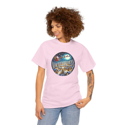 Santa's Snowy Flight - T-Shirt