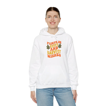 Kisses of Pumpkin, Wishes for Harvest - Hooded Sweatshirt