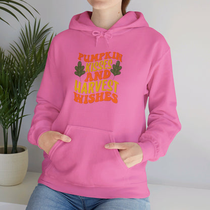 Kisses of Pumpkin, Wishes for Harvest - Hooded Sweatshirt