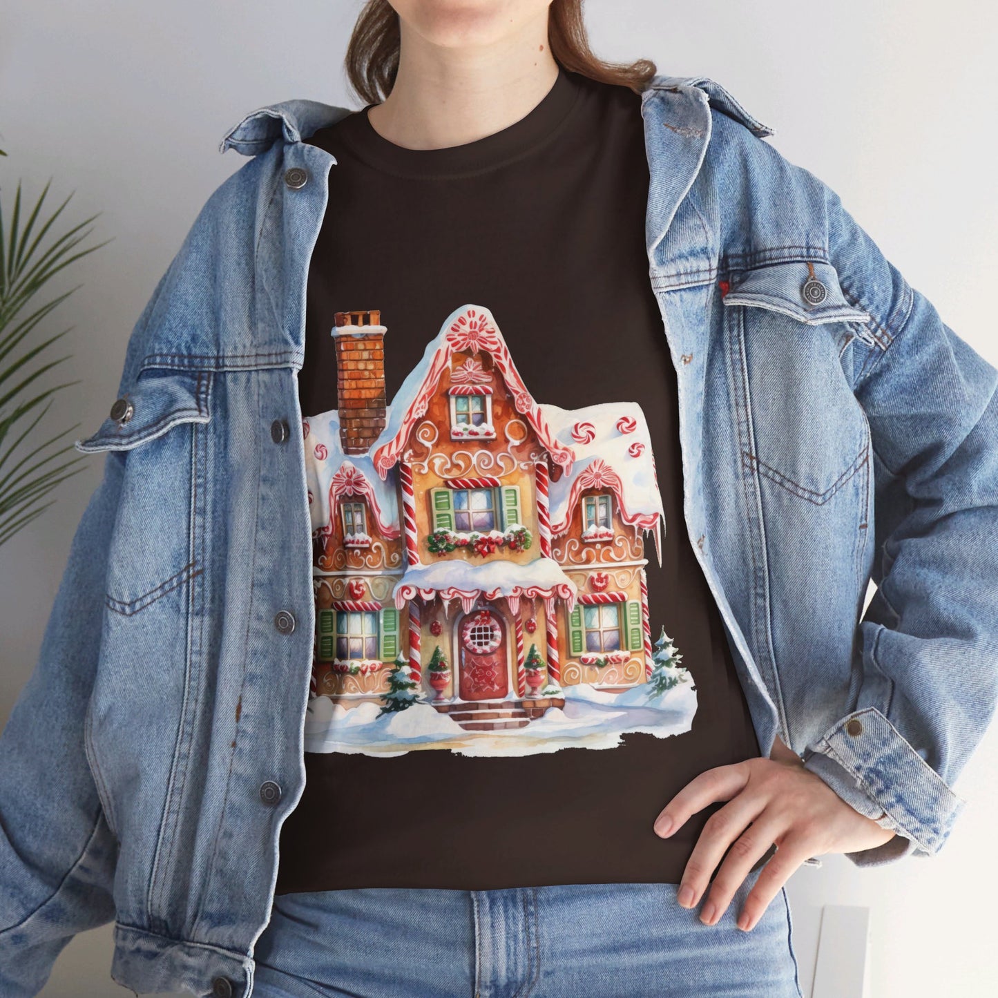 Christmas Snowy Village-14-T-Shirt