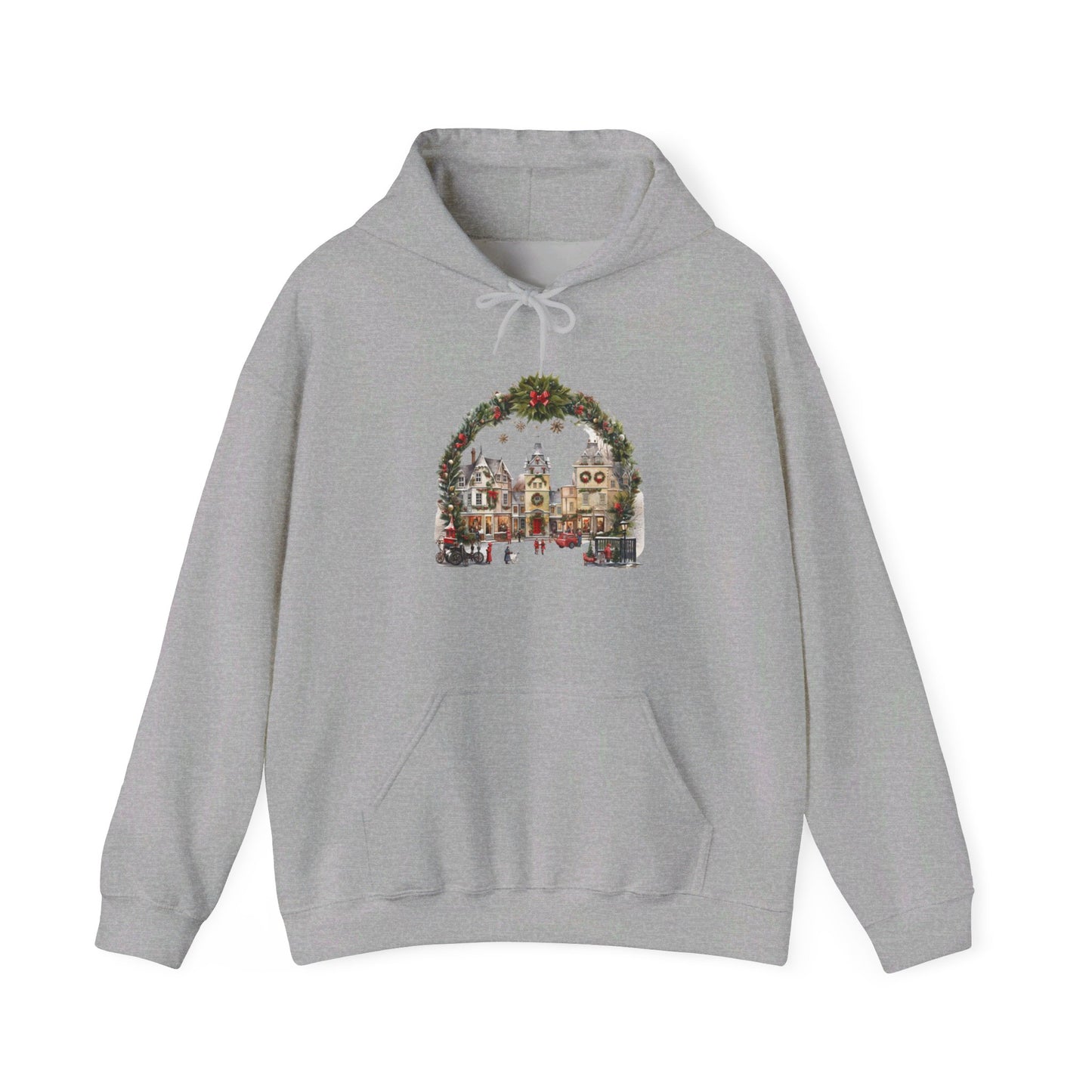 Village Christmas Eve - Hooded Sweatshirt