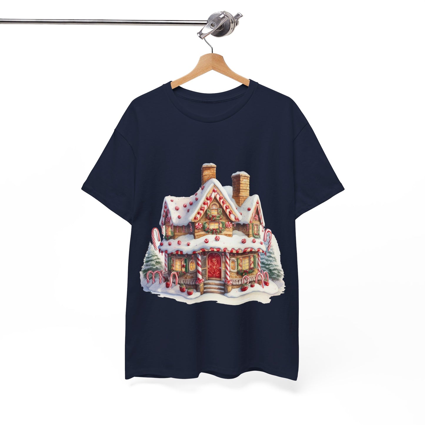 Snowy Christmas Village-15-T-Shirt