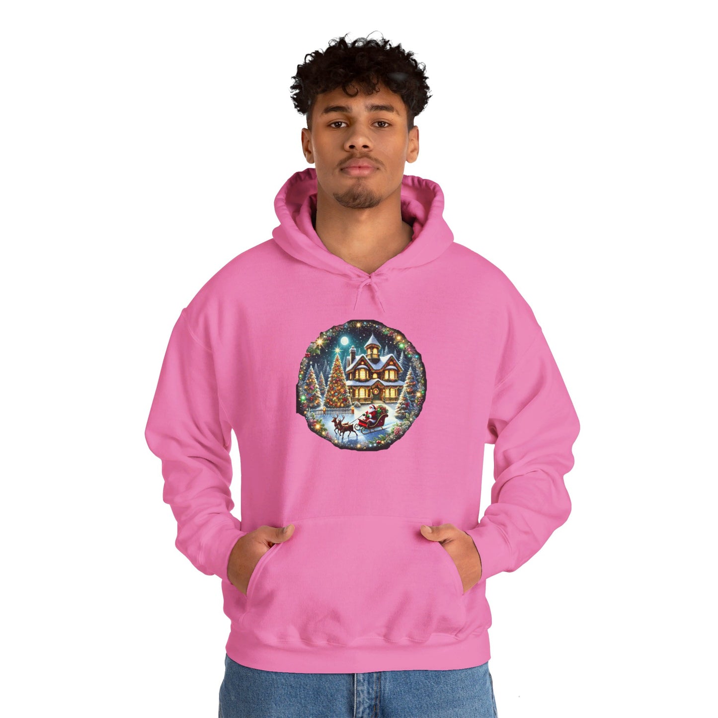 Santa's Frosty Ride - Hooded Sweatshirt