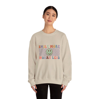 Smile More, Worry Less Sweatshirt